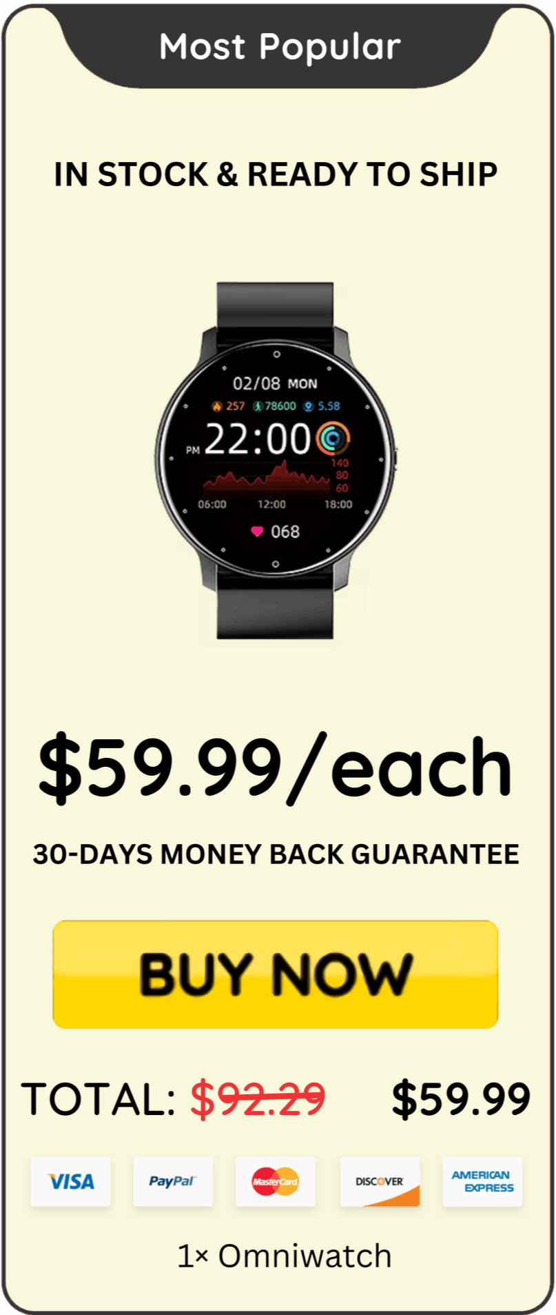 Omniwatch Price